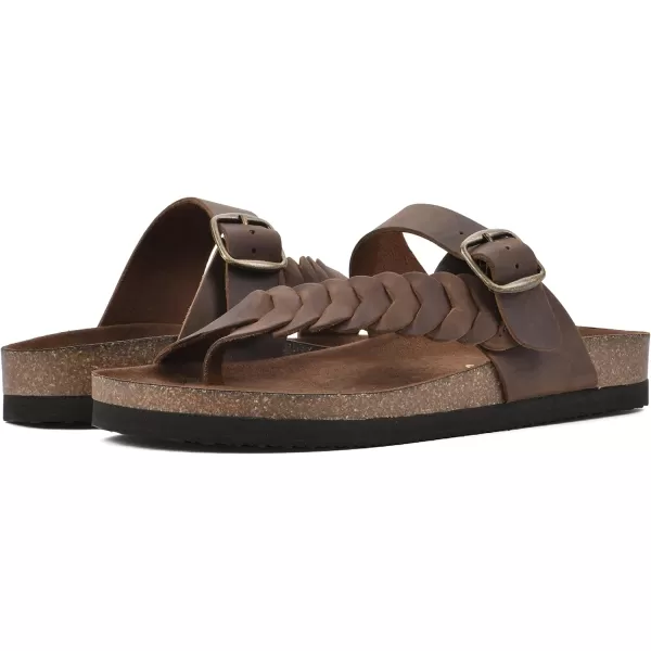 WHITE MOUNTAIN Women's Happier Footbed Sandal