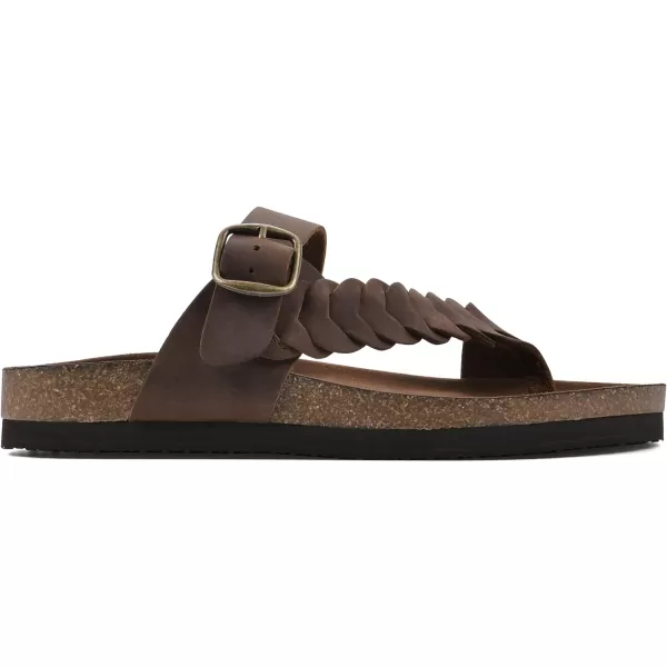 WHITE MOUNTAIN Women's Happier Footbed Sandal