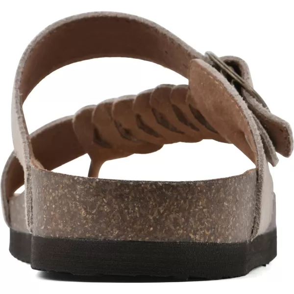 WHITE MOUNTAIN Women's Happier Footbed Sandal