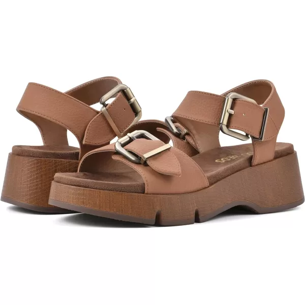 WHITE MOUNTAIN Women's Leftmost Platform Sandal