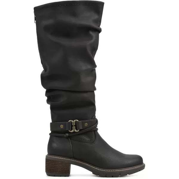 WHITE MOUNTAIN Women's Shoes Crammers Stack-Heeled Tall Boot