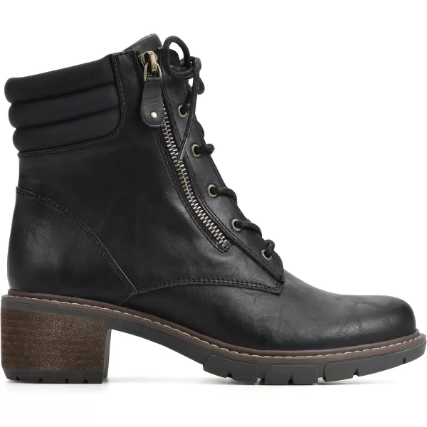 WHITE MOUNTAIN Women's Shoes Crazies Block Heel Combat Boot