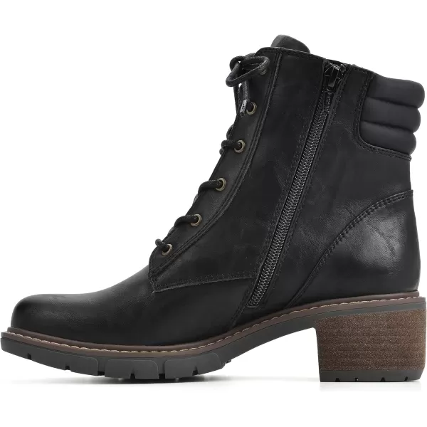 WHITE MOUNTAIN Women's Shoes Crazies Block Heel Combat Boot