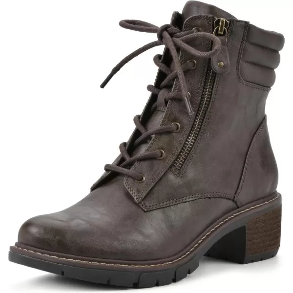 WHITE MOUNTAIN Women's Shoes Crazies Block Heel Combat Boot