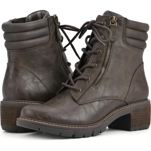 WHITE MOUNTAIN Women's Shoes Crazies Block Heel Combat Boot