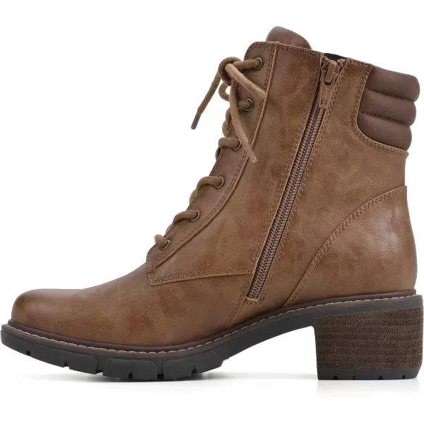 WHITE MOUNTAIN Women's Shoes Crazies Block Heel Combat Boot