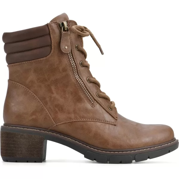 WHITE MOUNTAIN Women's Shoes Crazies Block Heel Combat Boot