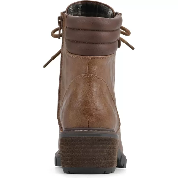 WHITE MOUNTAIN Women's Shoes Crazies Block Heel Combat Boot