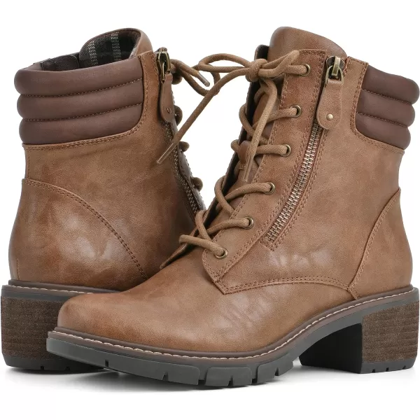 WHITE MOUNTAIN Women's Shoes Crazies Block Heel Combat Boot