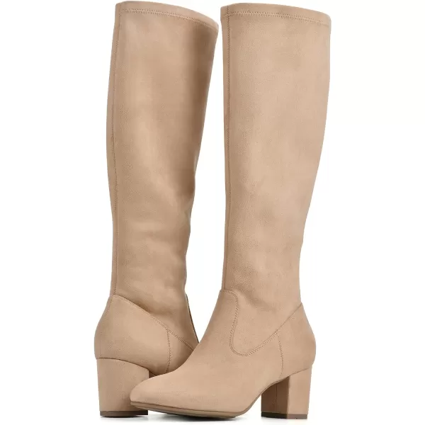 WHITE MOUNTAIN Women's Shoes Freesia Block Heel Tall Boot