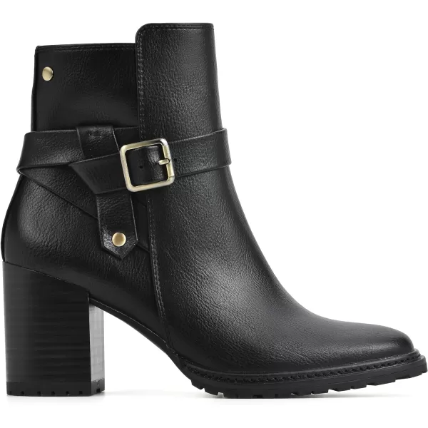 WHITE MOUNTAIN Women's Shoes Livid Stack-Heeled Ankle Bootie
