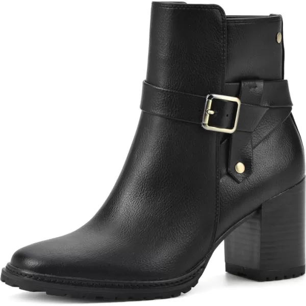 WHITE MOUNTAIN Women's Shoes Livid Stack-Heeled Ankle Bootie