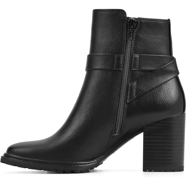 WHITE MOUNTAIN Women's Shoes Livid Stack-Heeled Ankle Bootie