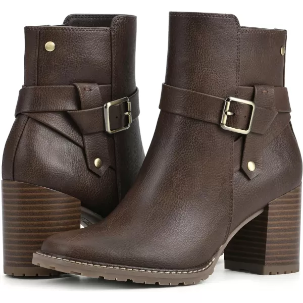 WHITE MOUNTAIN Women's Shoes Livid Stack-Heeled Ankle Bootie