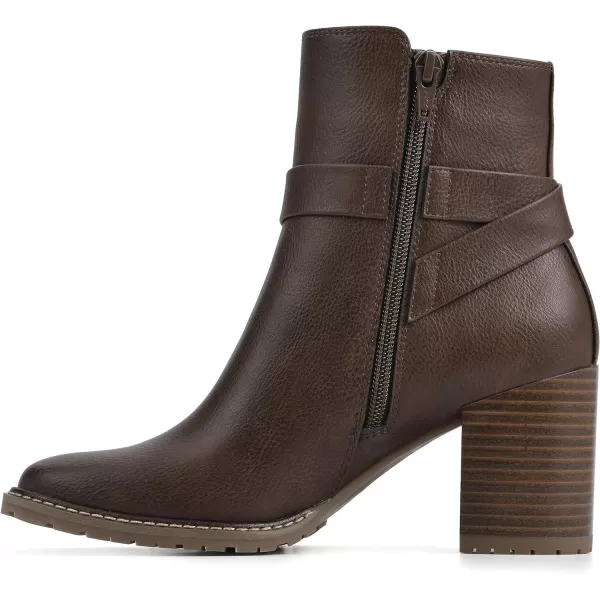 WHITE MOUNTAIN Women's Shoes Livid Stack-Heeled Ankle Bootie