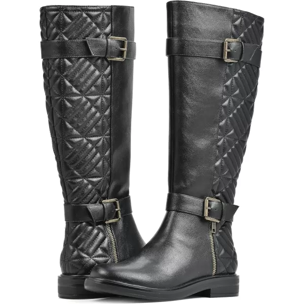 WHITE MOUNTAIN Women's Shoes Madilynn Block-Heeled Tall Boot)