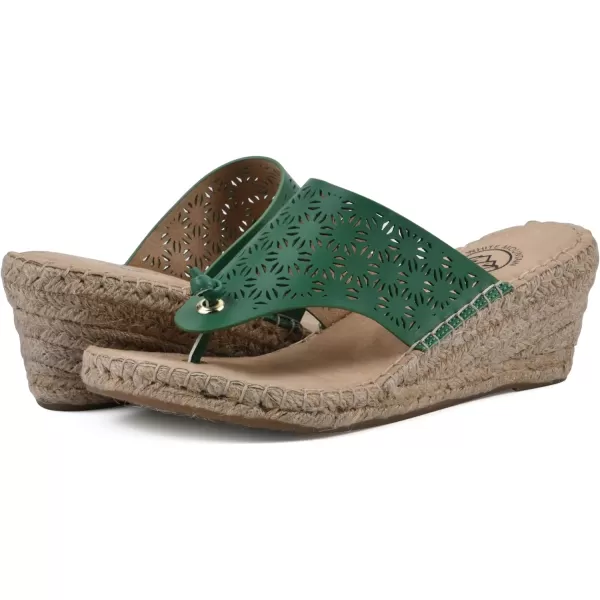 WHITE MOUNTAIN Women's Beaux Espadrille Wedge Sandal