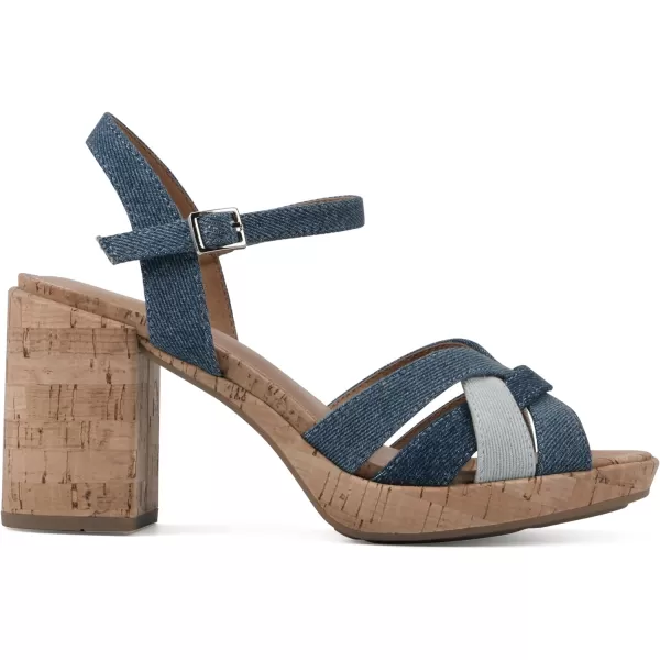 WHITE MOUNTAIN Women's Dubonnet Platform Sandal