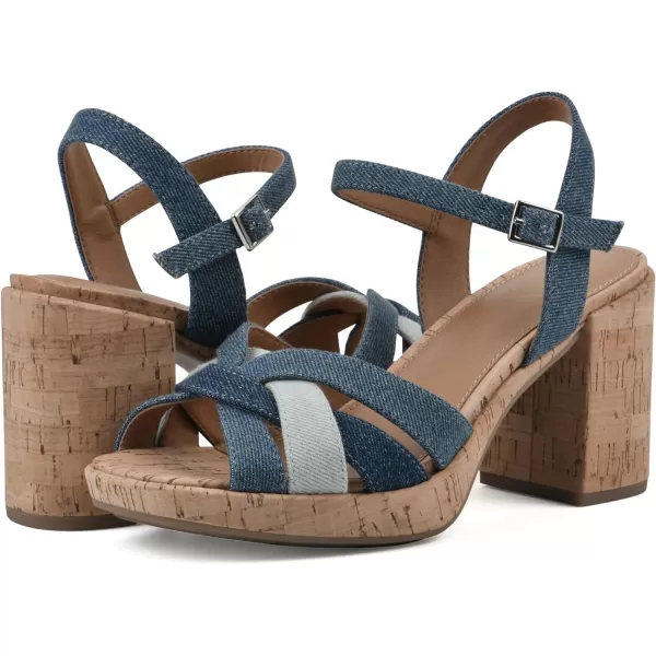 WHITE MOUNTAIN Women's Dubonnet Platform Sandal