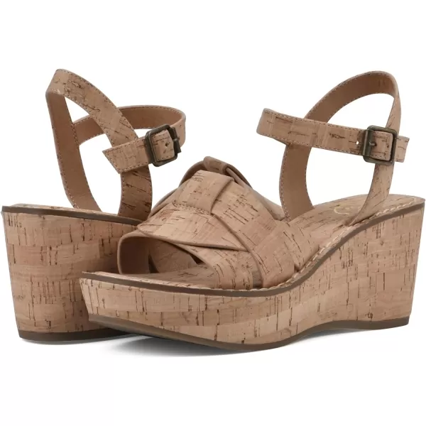 WHITE MOUNTAIN Women's Simple Wedge Sandal