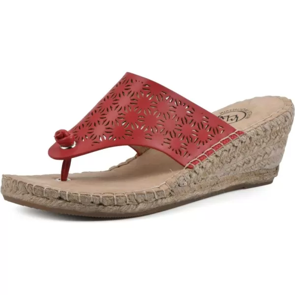WHITE MOUNTAIN Women's Beaux Espadrille Wedge Sandal