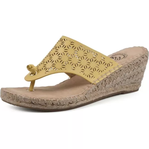 WHITE MOUNTAIN Women's Beaux Espadrille Wedge Sandal
