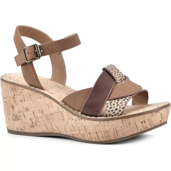 WHITE MOUNTAIN Women's Simple Wedge Sandal