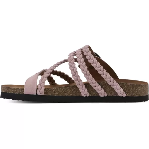 WHITE MOUNTAIN Women's Hayleigh Signature Comfort Molded Braided Footbed Sandal
