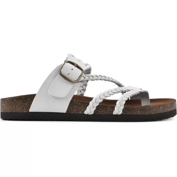 WHITE MOUNTAIN Women's Hayleigh Signature Comfort Molded Braided Footbed Sandal