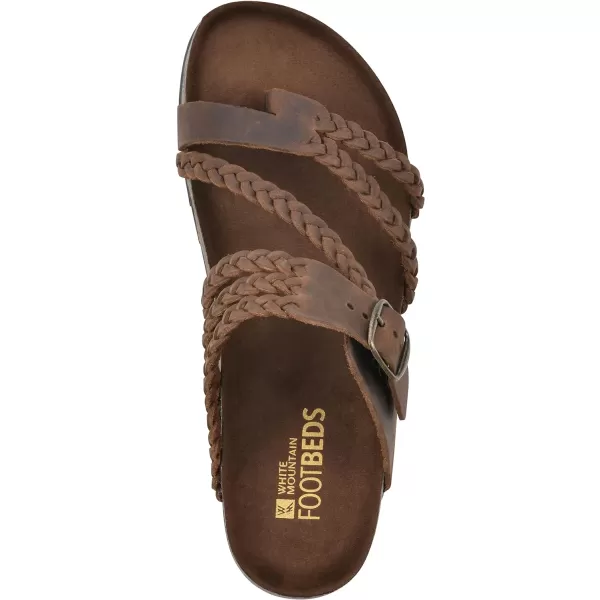 WHITE MOUNTAIN Women's Hayleigh Signature Comfort Molded Braided Footbed Sandal