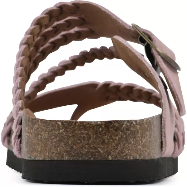 WHITE MOUNTAIN Women's Hayleigh Signature Comfort Molded Braided Footbed Sandal