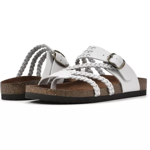 WHITE MOUNTAIN Women's Hayleigh Signature Comfort Molded Braided Footbed Sandal