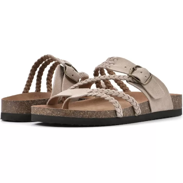 WHITE MOUNTAIN Women's Hayleigh Signature Comfort Molded Braided Footbed Sandal