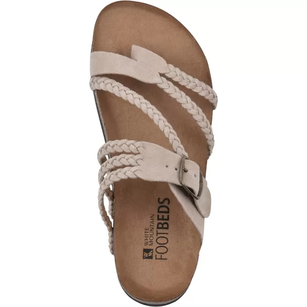 WHITE MOUNTAIN Women's Hayleigh Signature Comfort Molded Braided Footbed Sandal