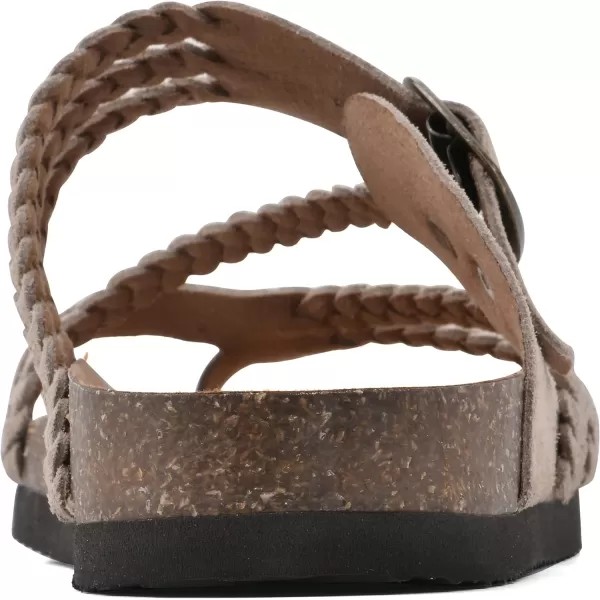 WHITE MOUNTAIN Women's Hayleigh Signature Comfort Molded Braided Footbed Sandal