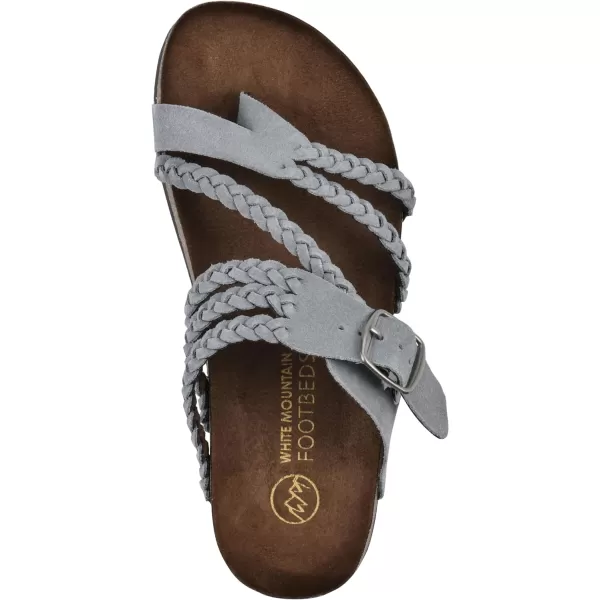 WHITE MOUNTAIN Women's Hayleigh Signature Comfort Molded Braided Footbed Sandal
