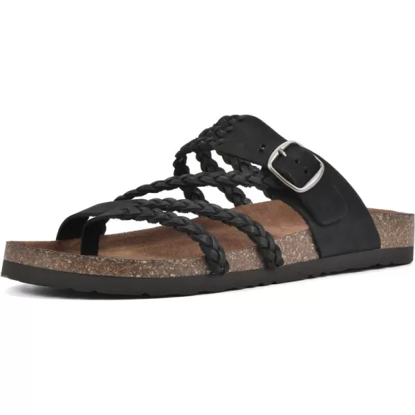 WHITE MOUNTAIN Women's Hayleigh Signature Comfort Molded Braided Footbed Sandal