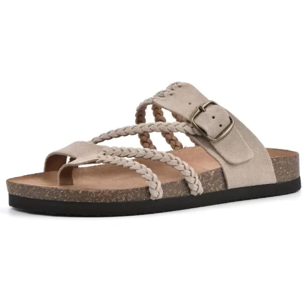 WHITE MOUNTAIN Women's Hayleigh Signature Comfort Molded Braided Footbed Sandal