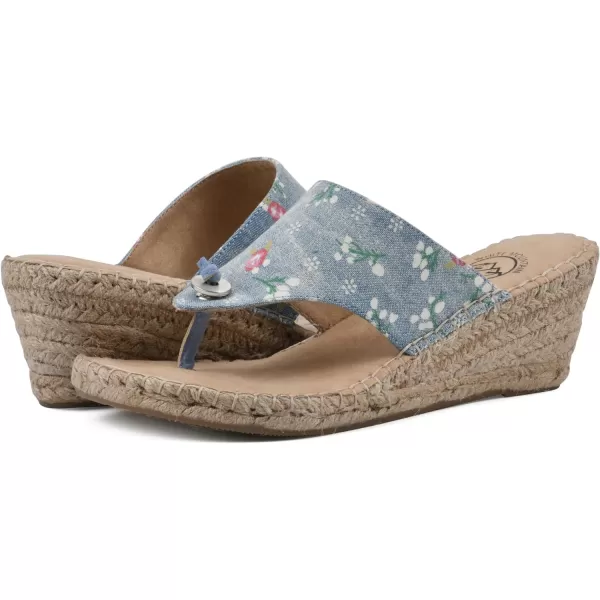 WHITE MOUNTAIN Women's Beachball Espadrille Wedge Sandal