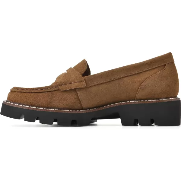 WHITE MOUNTAIN Women's Gunner Lugged Bottom Penny Loafer