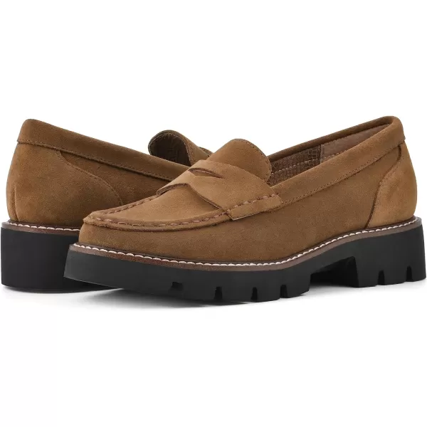 WHITE MOUNTAIN Women's Gunner Lugged Bottom Penny Loafer