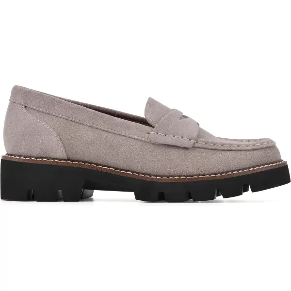 WHITE MOUNTAIN Women's Gunner Lugged Bottom Penny Loafer