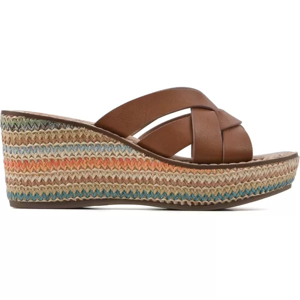 WHITE MOUNTAIN Women's Samwell Platform Wedge Sandal