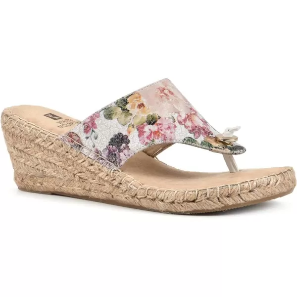 WHITE MOUNTAIN Women's Beachball Espadrille Wedge Sandal