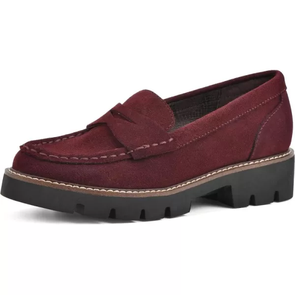 WHITE MOUNTAIN Women's Gunner Lugged Bottom Penny Loafer