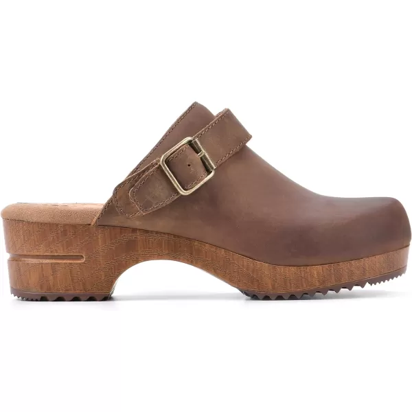 WHITE MOUNTAIN Shoes Being Leather Footbeds Clog