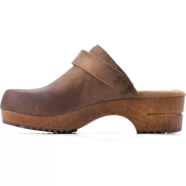 WHITE MOUNTAIN Shoes Being Leather Footbeds Clog