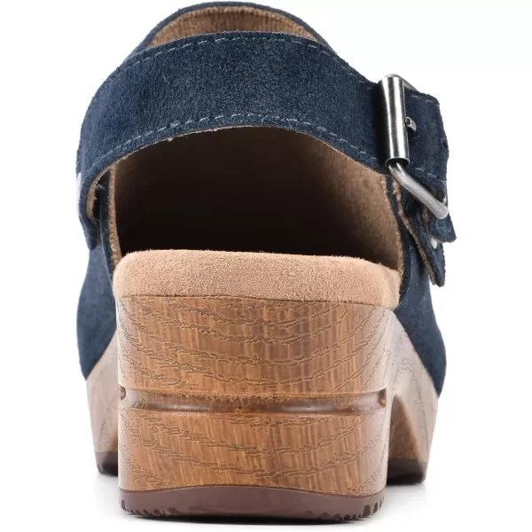 WHITE MOUNTAIN Shoes Being Leather Footbeds Clog