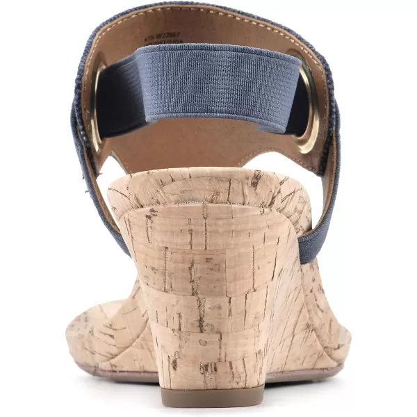WHITE MOUNTAIN Women's Aida Cork Wedge Sandal