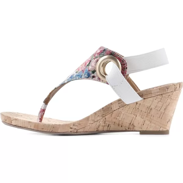 WHITE MOUNTAIN Women's Aida Cork Wedge Sandal